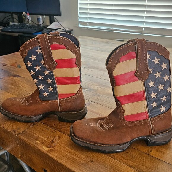 Durango cowgirl American flag boots - Picture 7 of 11